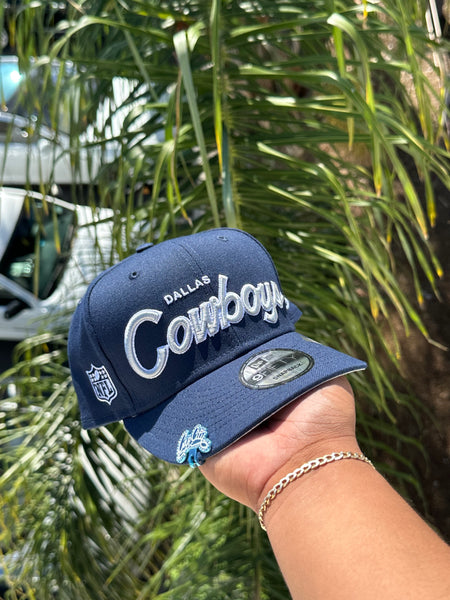 cowboys fitted hat side patch