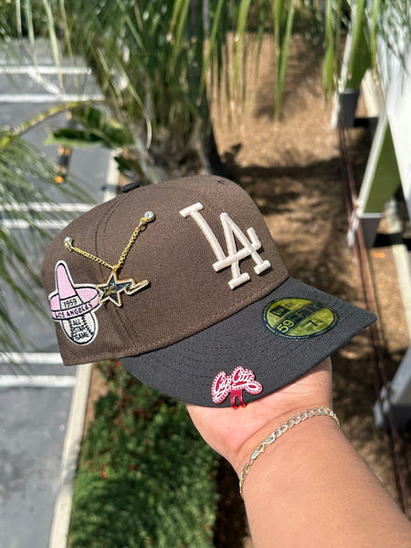 ECAP CITY New Era 59Fifty Fitted Los Angeles Dodgers Brown Mocha Black Pink  UV