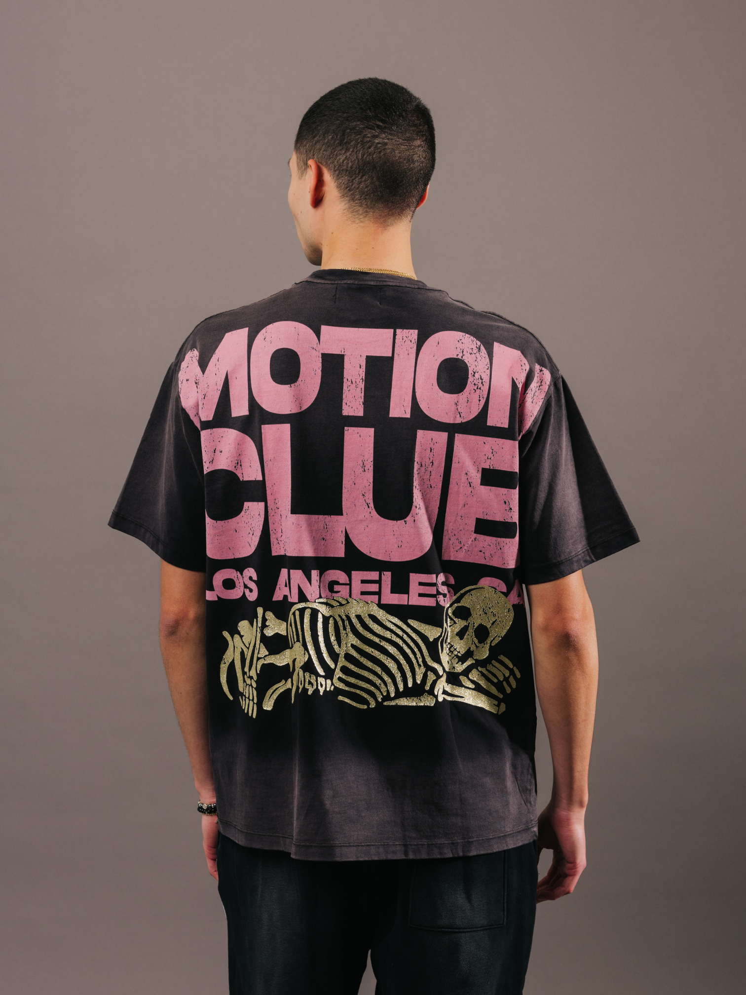 EXCLUSIVE CLUB BLACK ACID "EXCLUSIVE MOTION CLUB" TEE (TRUE TO SIZE)