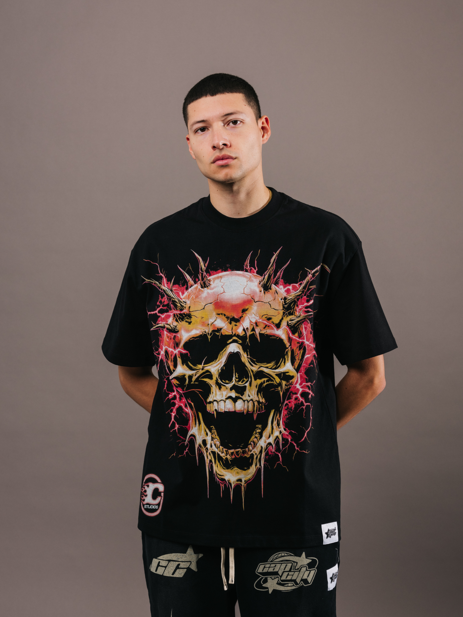 EXCLUSIVE CLUB BLACK THE DEVIL IS A LIAR SHORT SLEEVE TEE