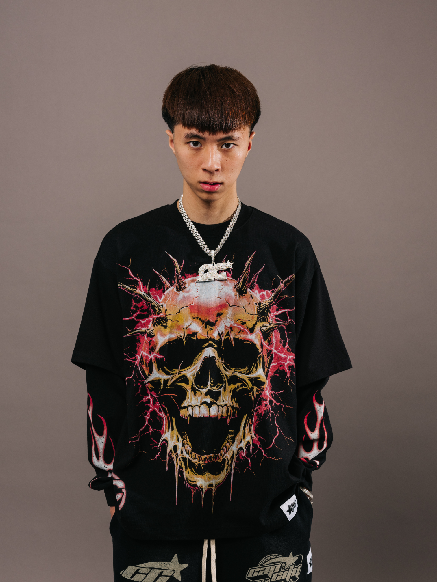 EXCLUSIVE CLUB BLACK THE DEVIL IS A LIAR DOUBLE SLEEVE TEE