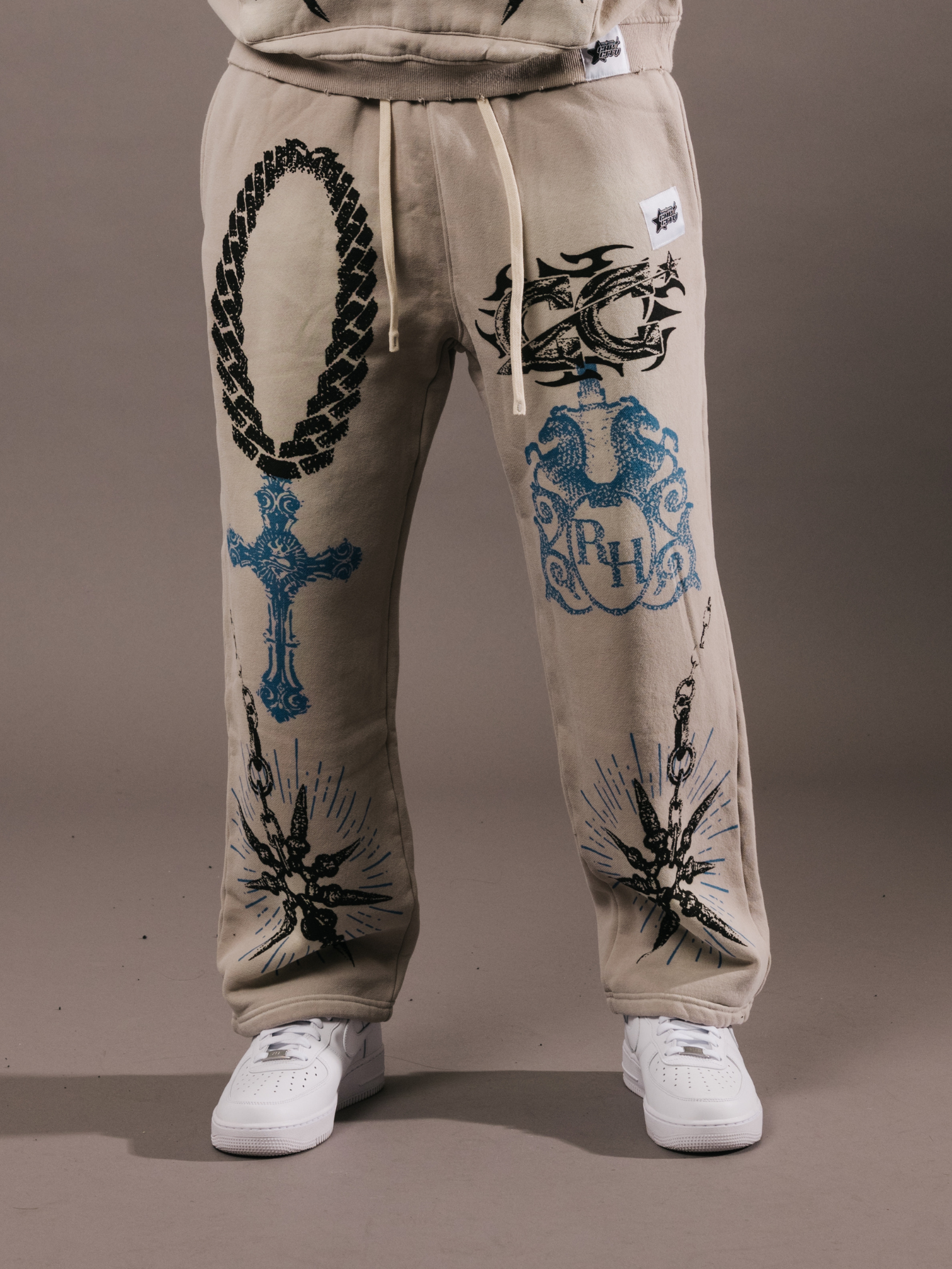 EXCLUSIVE CLUB x RANCHO HUMILDE GRAY SWEATS