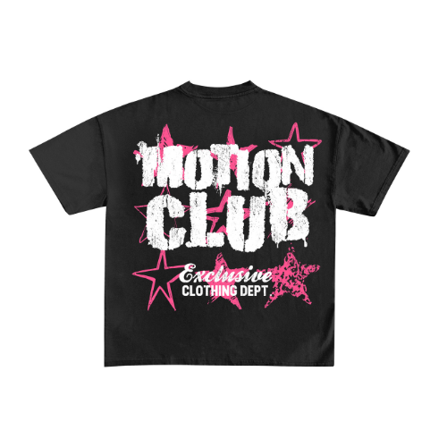 EXCLUSIVE CLUB BLACK “MOTION CLUB” OVERSIZED TEE