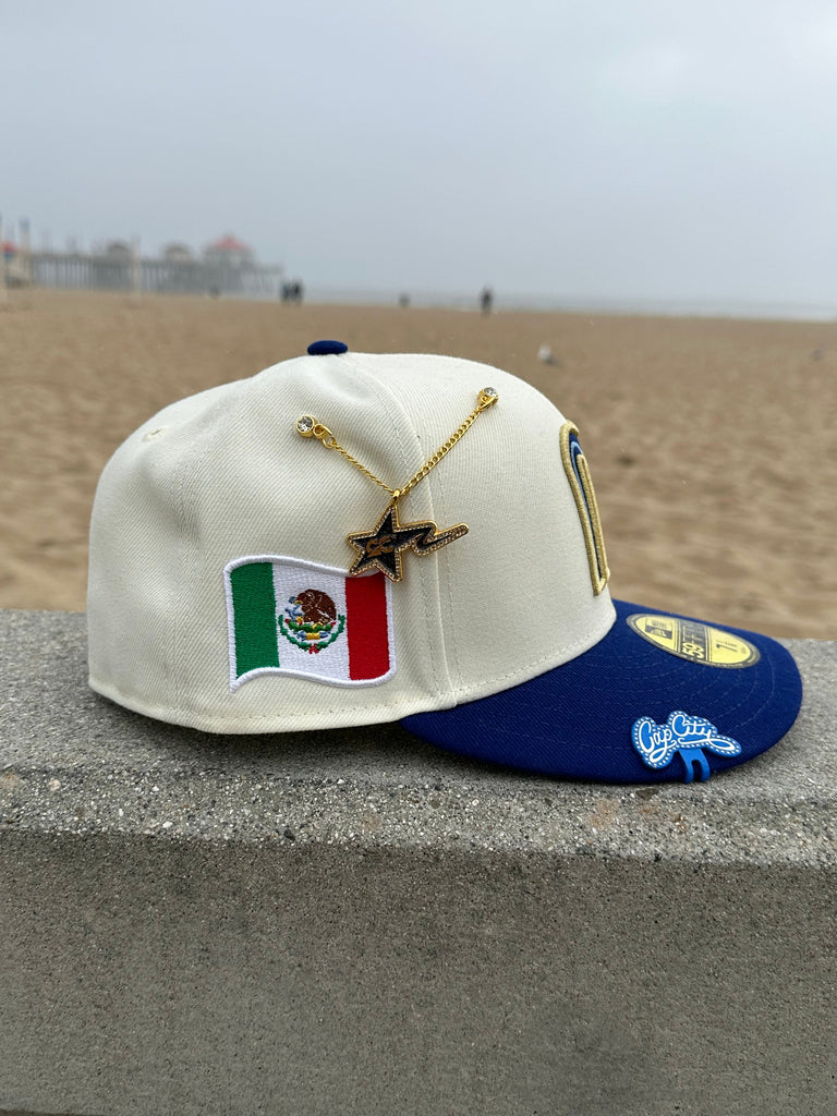 7 3/8 NEW ERA EXCLUSIVE 59FIFTY CHROME WHITE/BLUE MEXICO TWO TONE