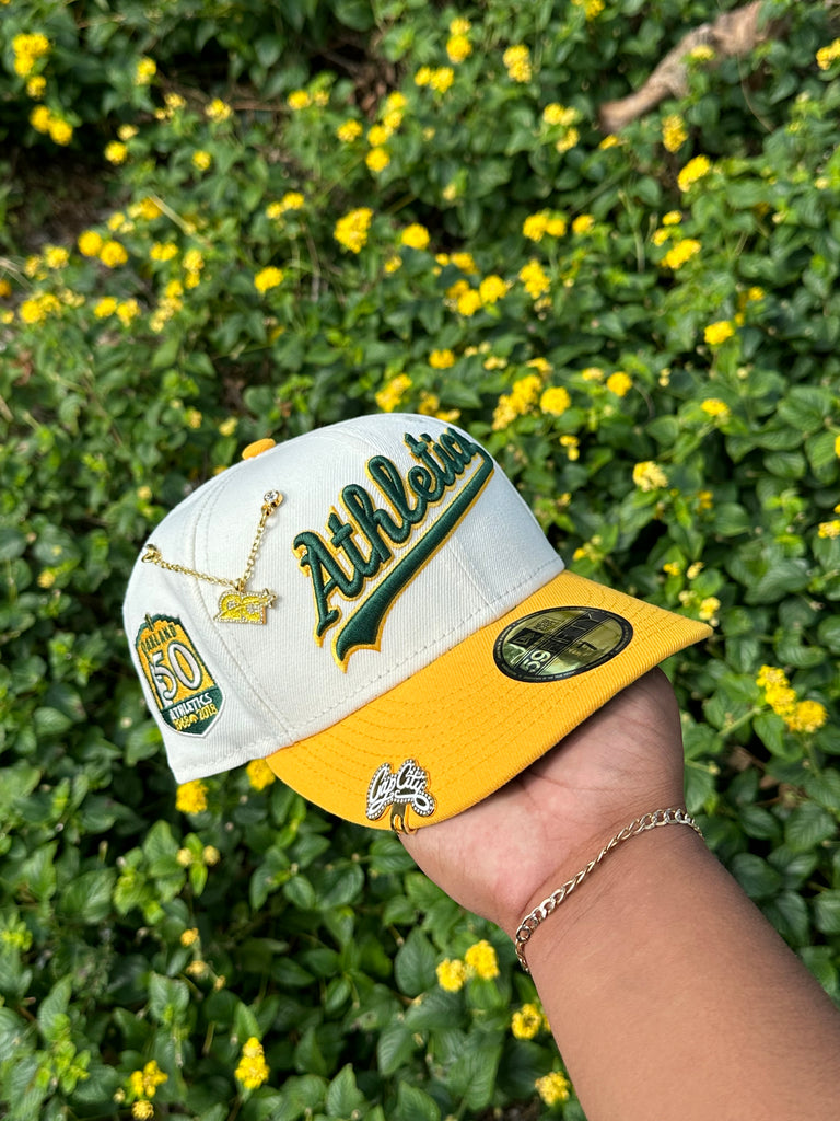 Oakland Athletics New Era White on White 59FIFTY Fitted Hat