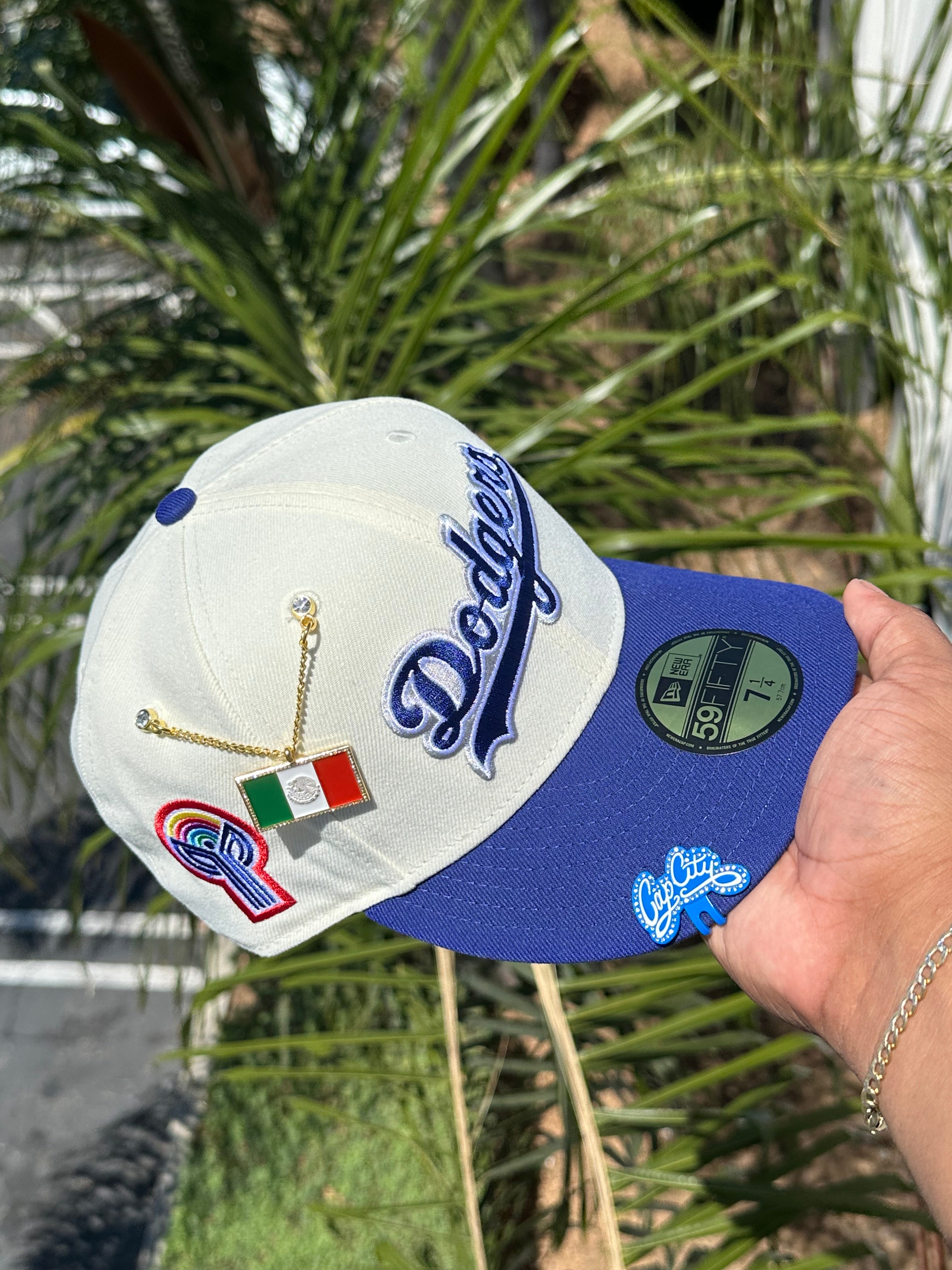 New Era 59Fifty Los Angeles Dodgers Mexico Royal Blue White Fitted Hat -  Billion Creation