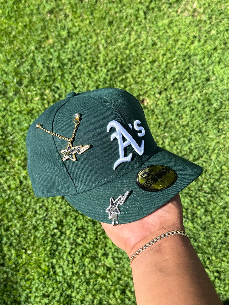 New Era 9Forty Oakland Athletics MLB Stone / Dark Green - NE60298708