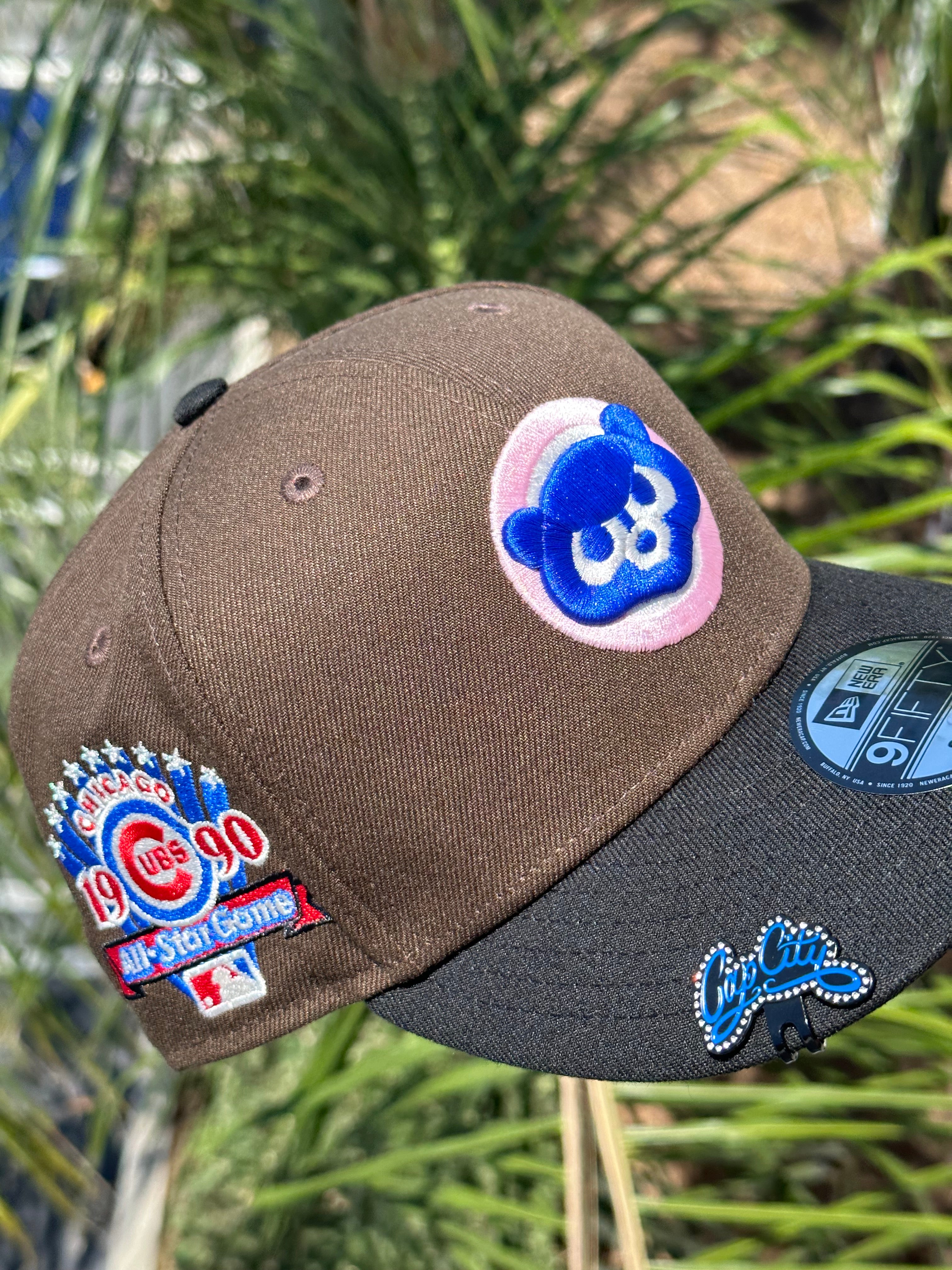 New Era Chicago Cubs Capsule Chrome 2.0 1990 All Star Game Fitted Hat 59Fifty Fitted Hat White/Blue