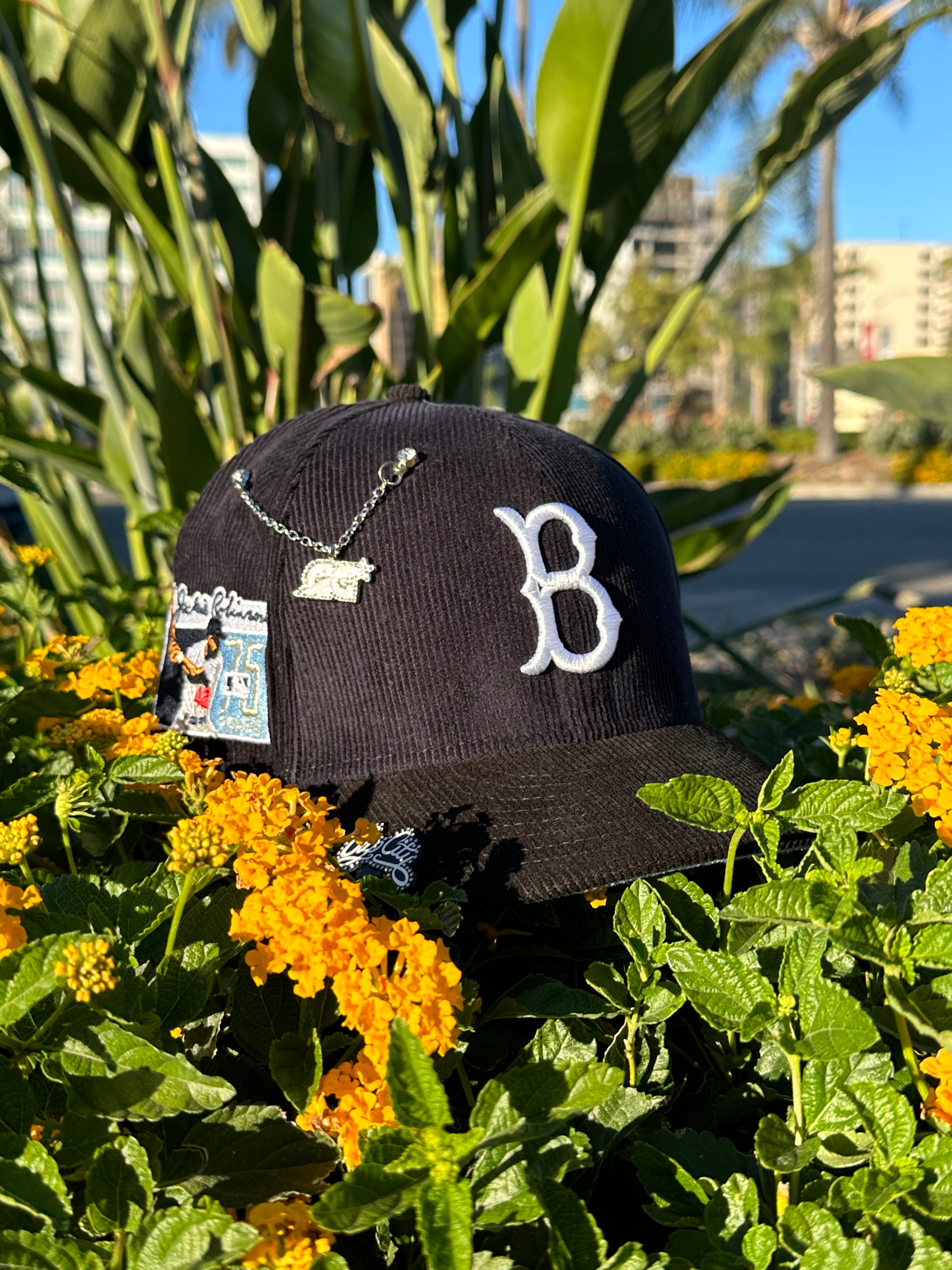 NEW ERA EXCLUSIVE 59FIFTY NAVY/BLACK CORDUROY BROOKLYN DODGERS W/ JACK