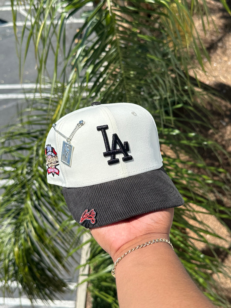 Los Angeles Dodgers New Era Team Corduroy Visor 59FIFTY Hat 8