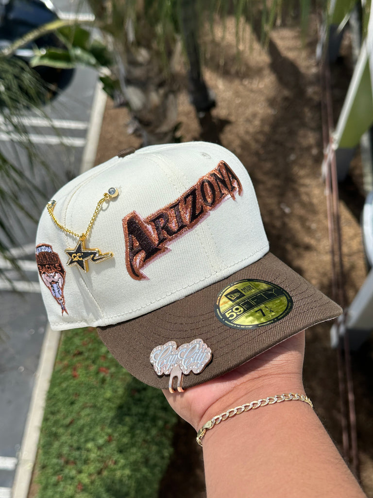 NEW ERA EXCLUSIVE 59FIFTY VEGAS GOLD/WALNUT LOS ANGELES DODGERS W