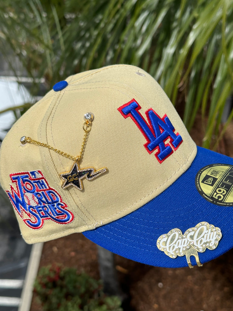 NEW ERA EXCLUSIVE 59FIFTY VEGAS GOLD/BLUE LOS ANGELES DODGERS W