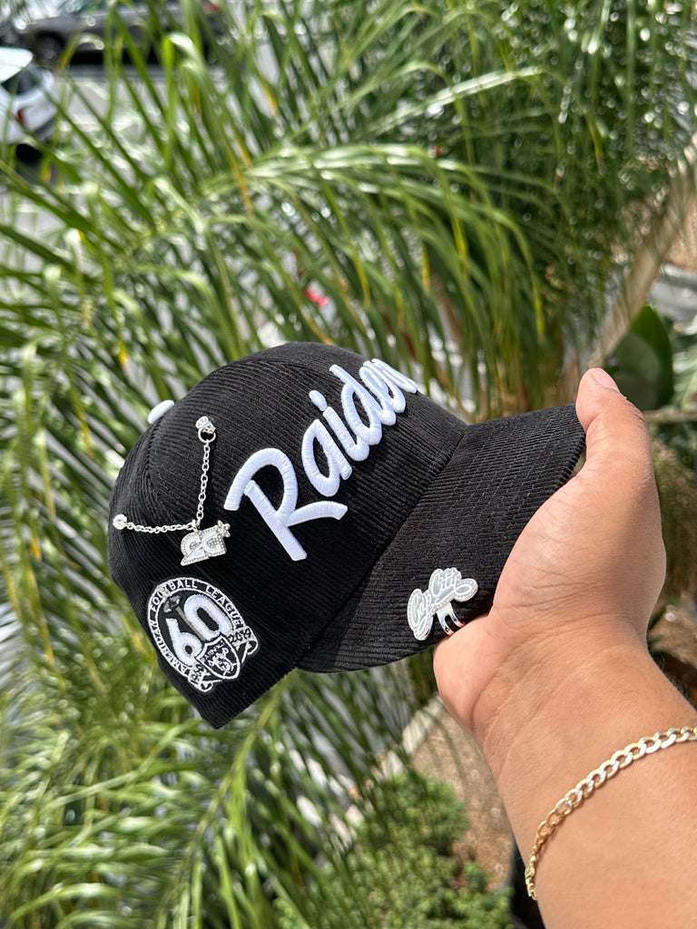 Shop New Era 59Fifty Las Vegas Raiders Side Patch Fitted Hat 70688571 black