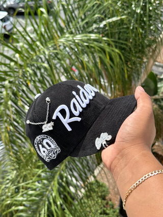 Las Vegas Raiders Inaugural Season 2020 Black Peach 59Fifty Fitted Hat by  NFL x New Era