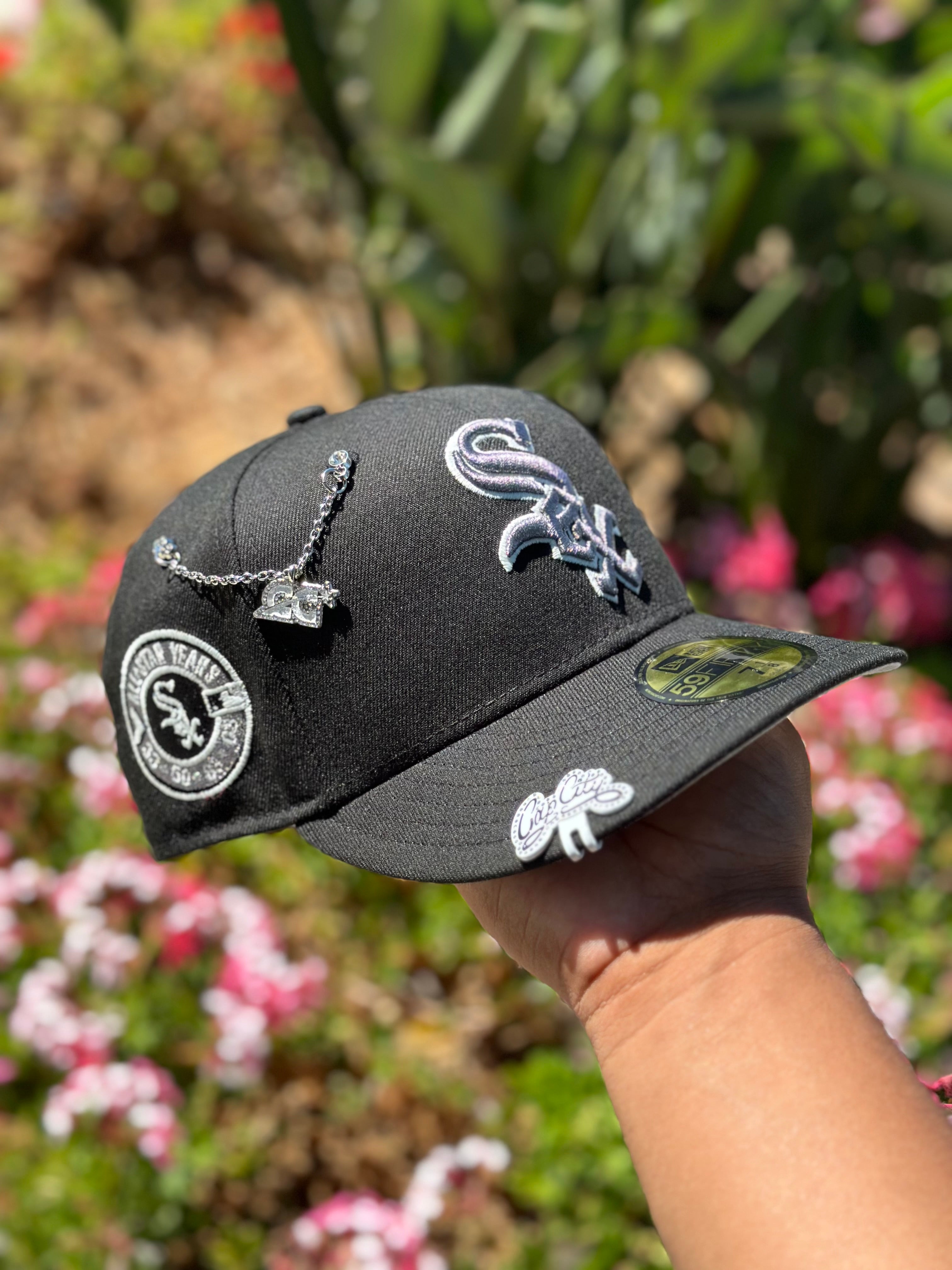 NEW ERA 59FIFTY BLACK CHICAGO WHITE SOX W/ ALL STAR YEARS SIDE PATCH