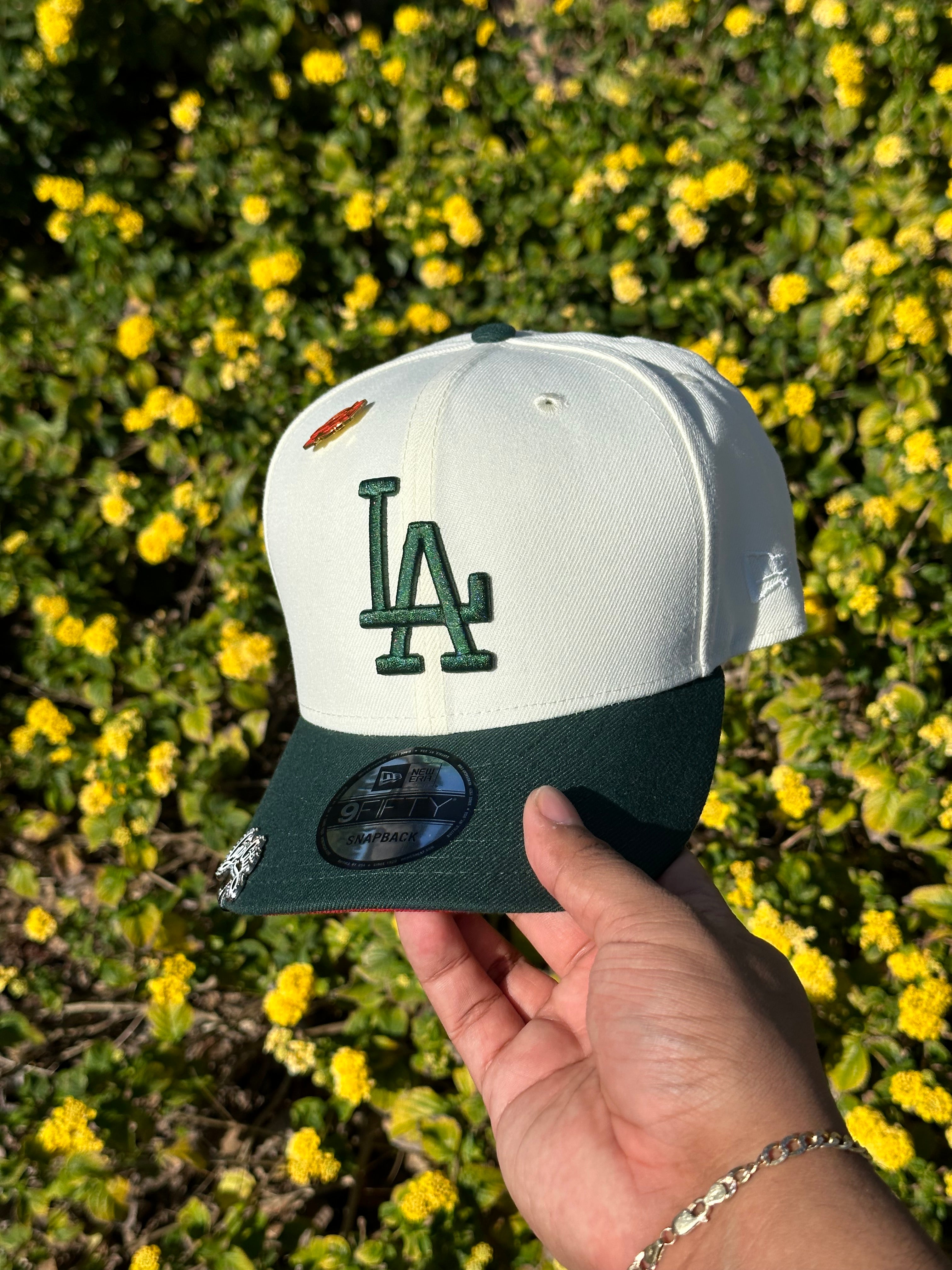 La dodgers snapback green brim hotsell