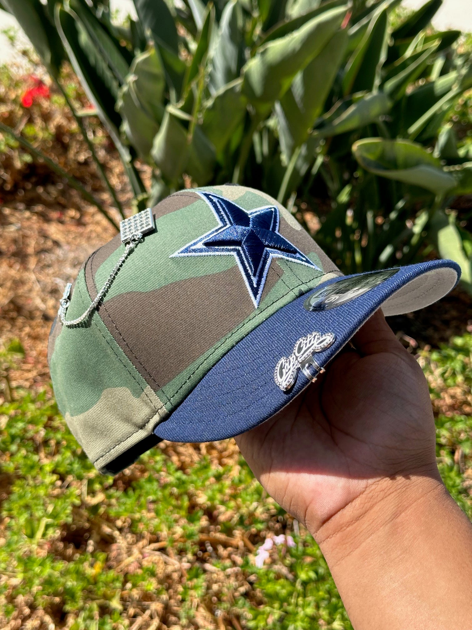 NEW ERA EXCLUSIVE 9FIFTY CAMO/NAVY DALLAS COWBOYS SNAPBACK