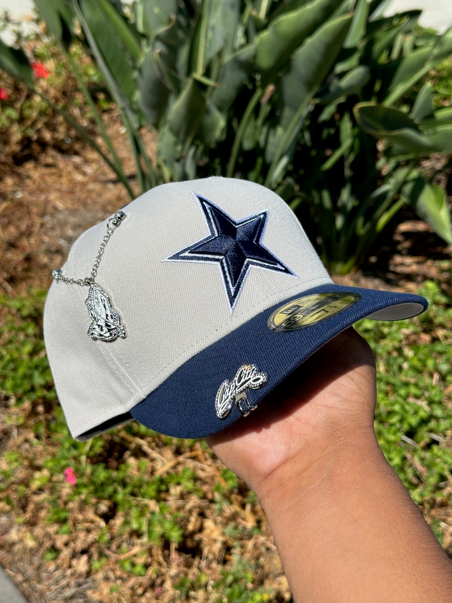 NEW ERA EXCLUSIVE 59FIFTY SMOKE GREY/NAVY DALLAS COWBOYS "SUPER BOWL CHAMPIONS" TWO TONE