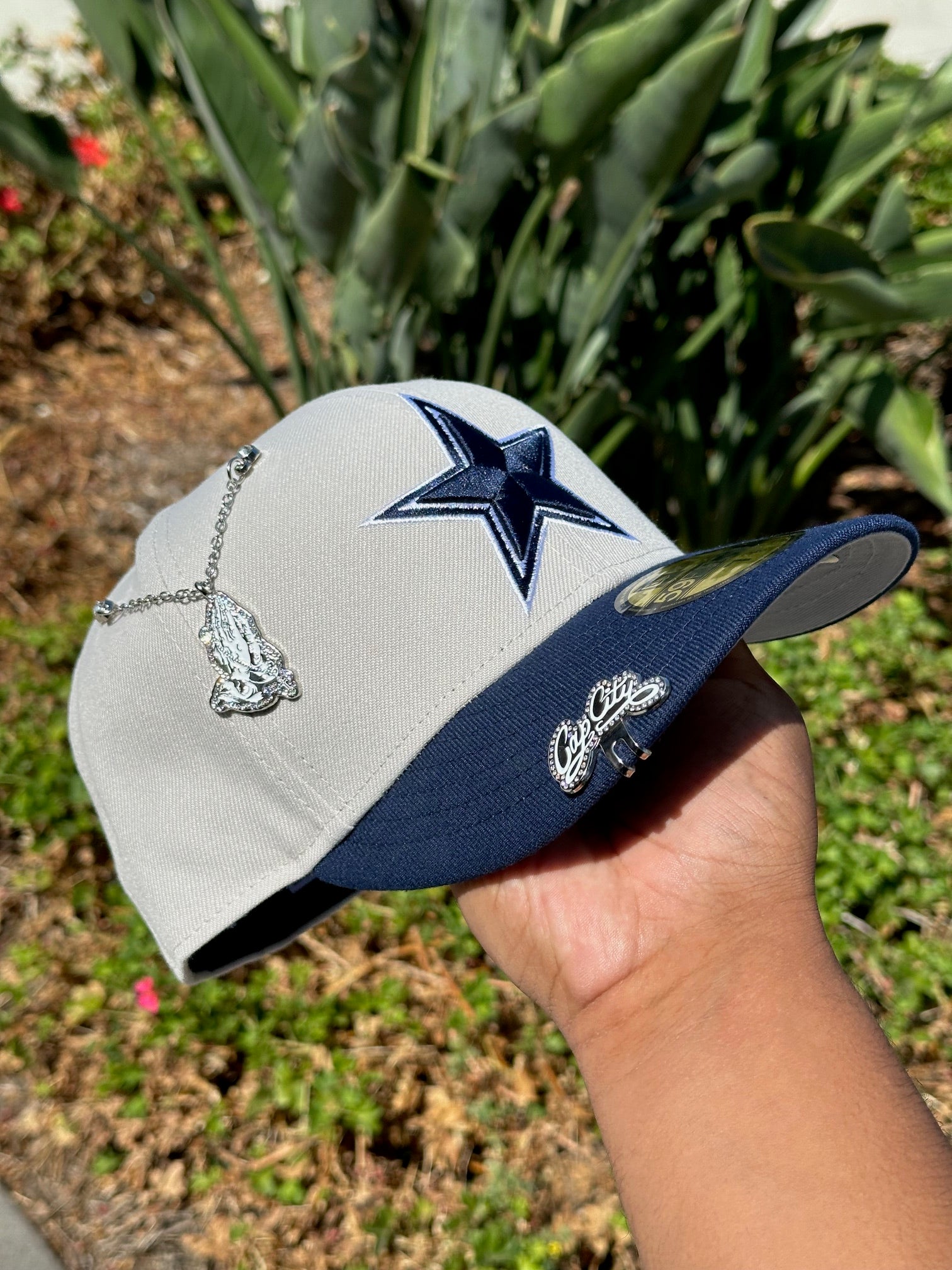 NEW ERA EXCLUSIVE 59FIFTY SMOKE GREY/NAVY DALLAS COWBOYS "SUPER BOWL CHAMPIONS" TWO TONE