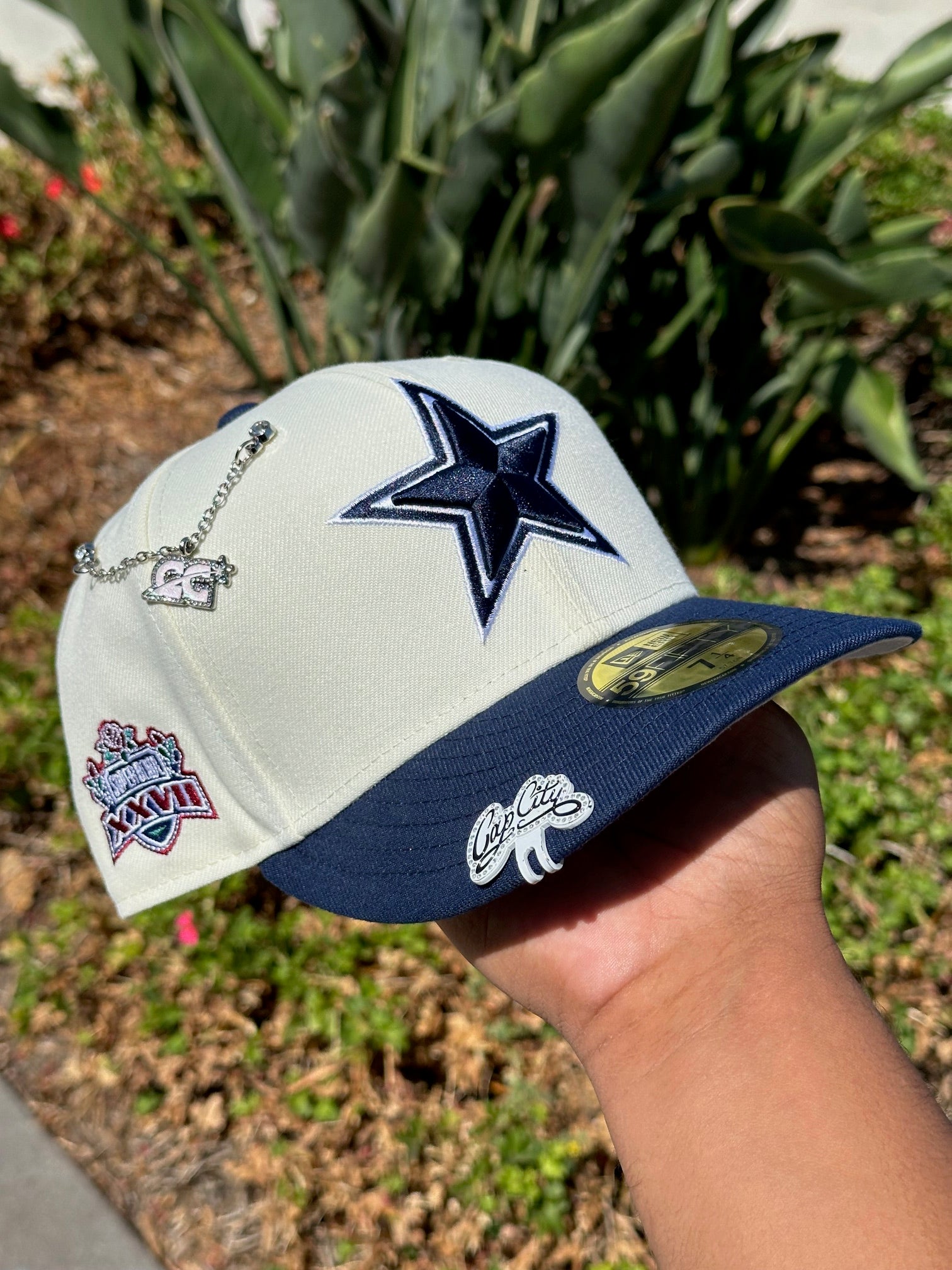 Dallas Cowboys outlet Super Bowl XXX Patch New Era 59Fifty Fitted Hat Sz 7 3/8