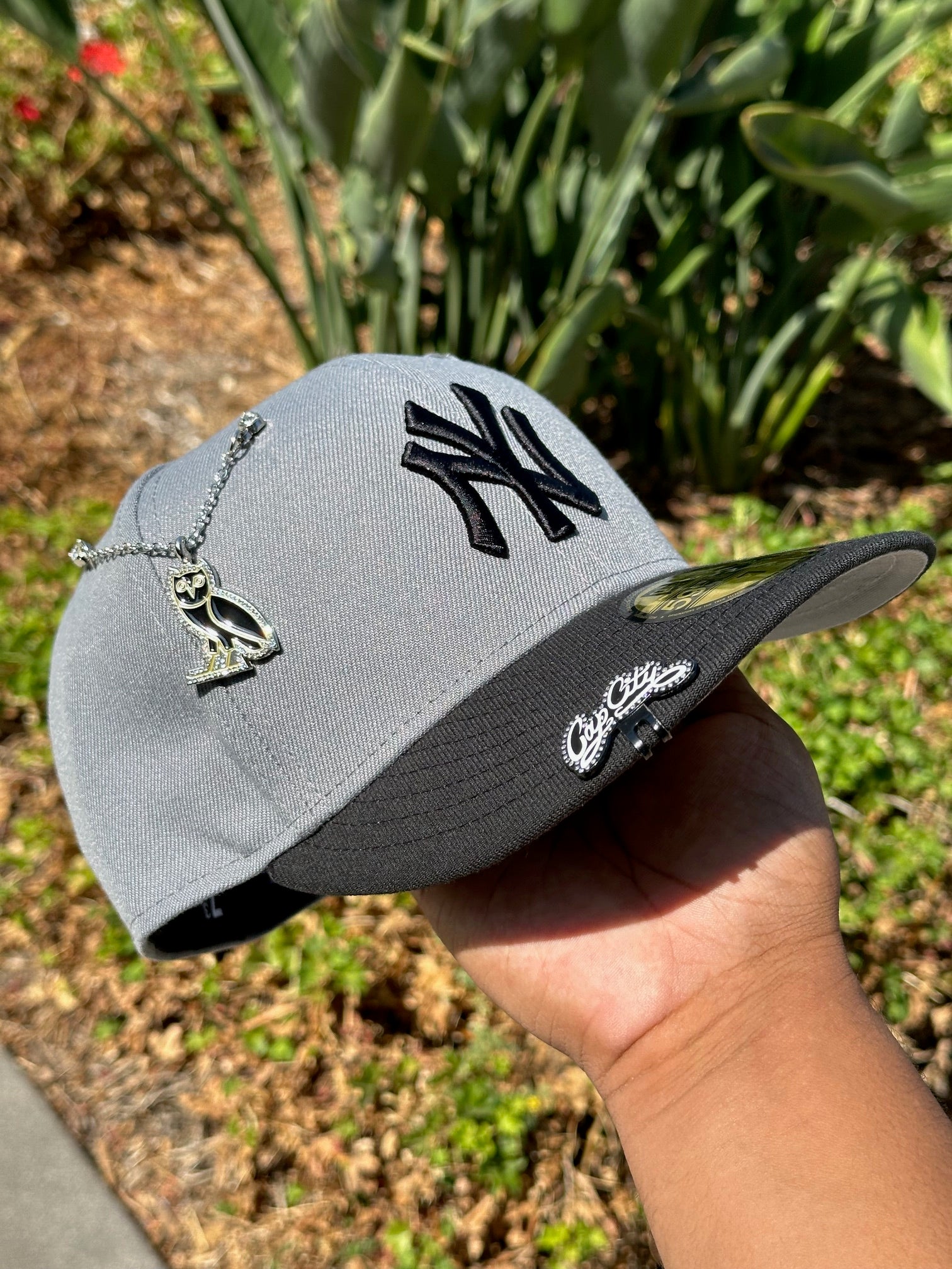 NEW ERA EXCLUSIVE 59FIFTY DARK GREY/BLACK NEW YORK YANKEES TWO TONE