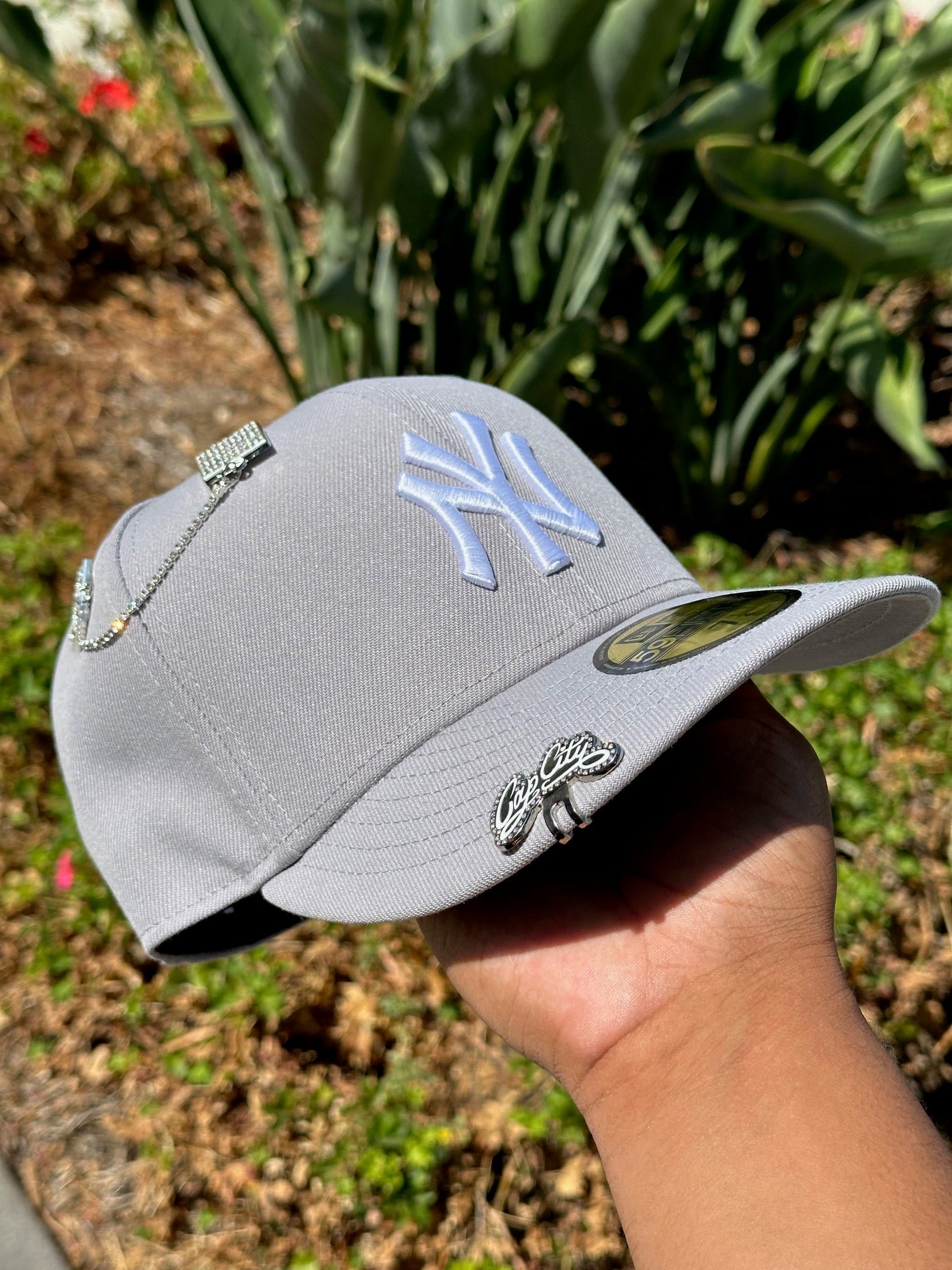 NEW ERA EXCLUSIVE 59FIFTY SMOKE GREY NEW YORK YANKEES