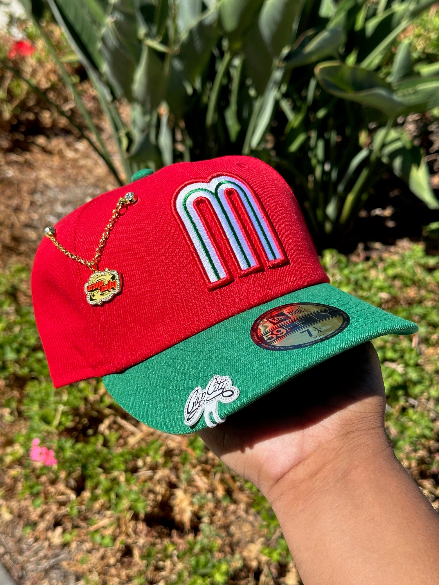 NEW ERA EXCLUSIVE 59FIFTY RED/GREEN MEXICO TWO TONE