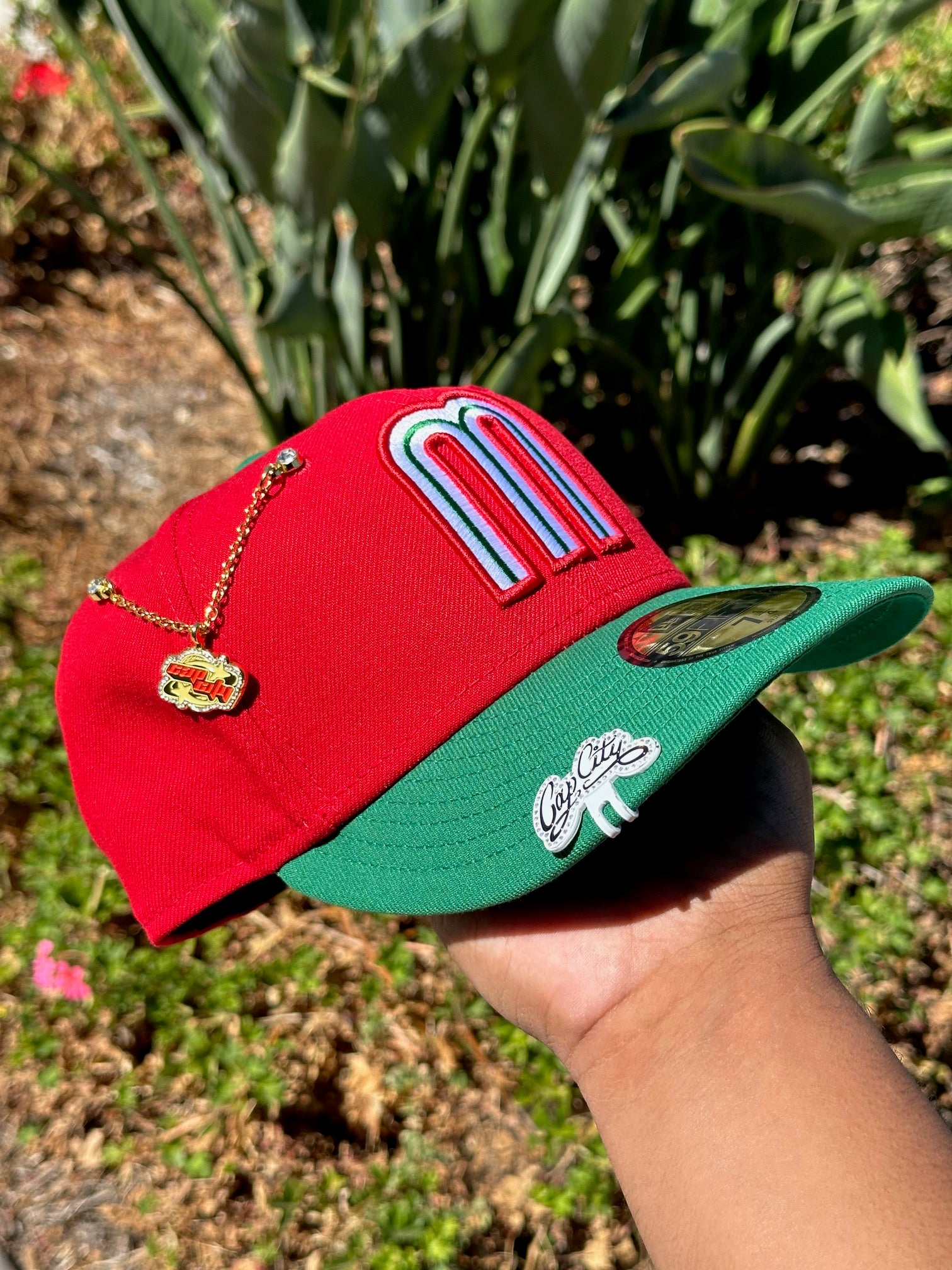 NEW ERA EXCLUSIVE 59FIFTY RED/GREEN MEXICO TWO TONE