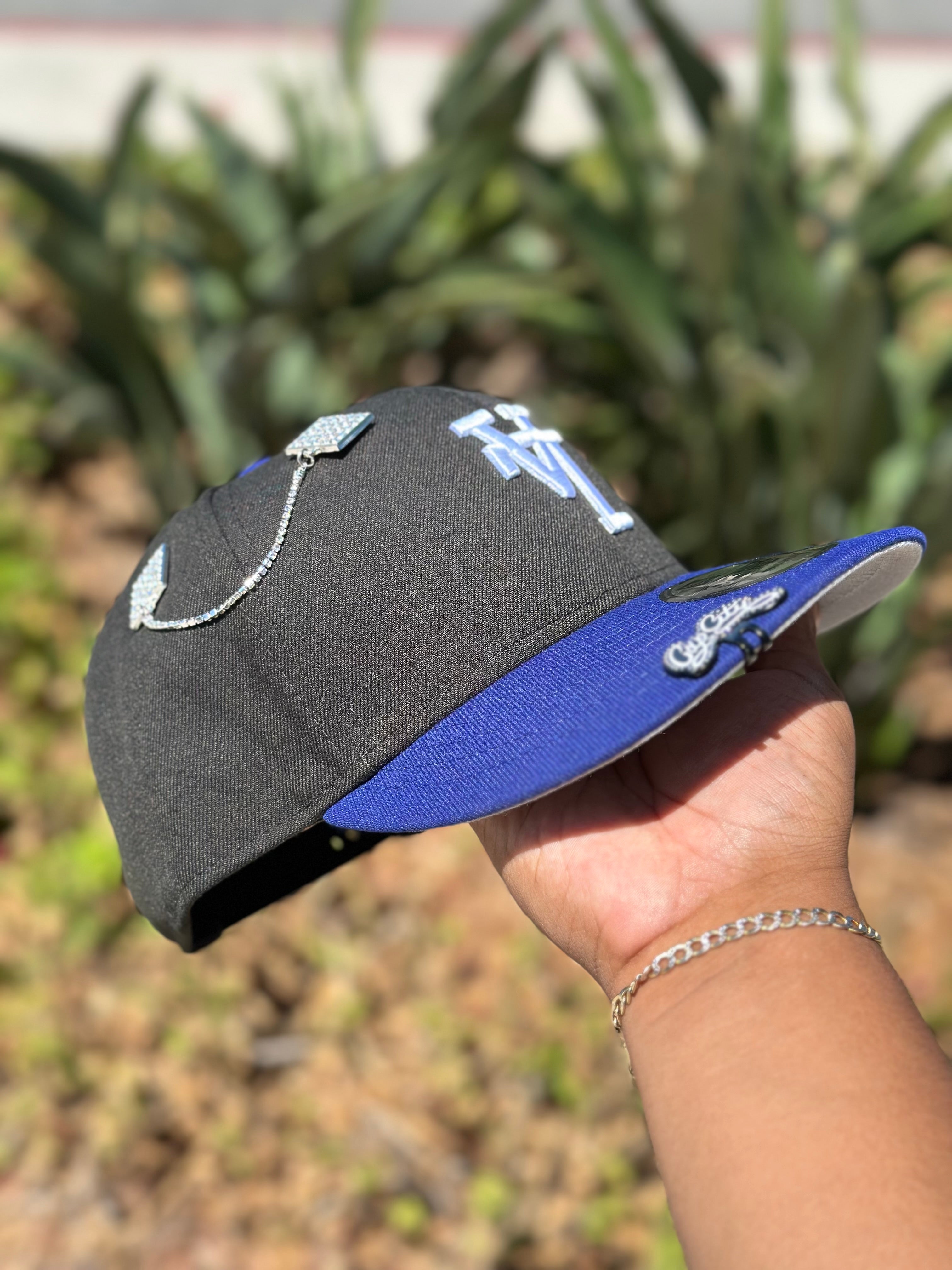 NEW ERA EXCLUSIVE 9FIFTY BLACK/BLUE UPSIDE DOWN LOS ANGELES DODGERS SNAPBACK