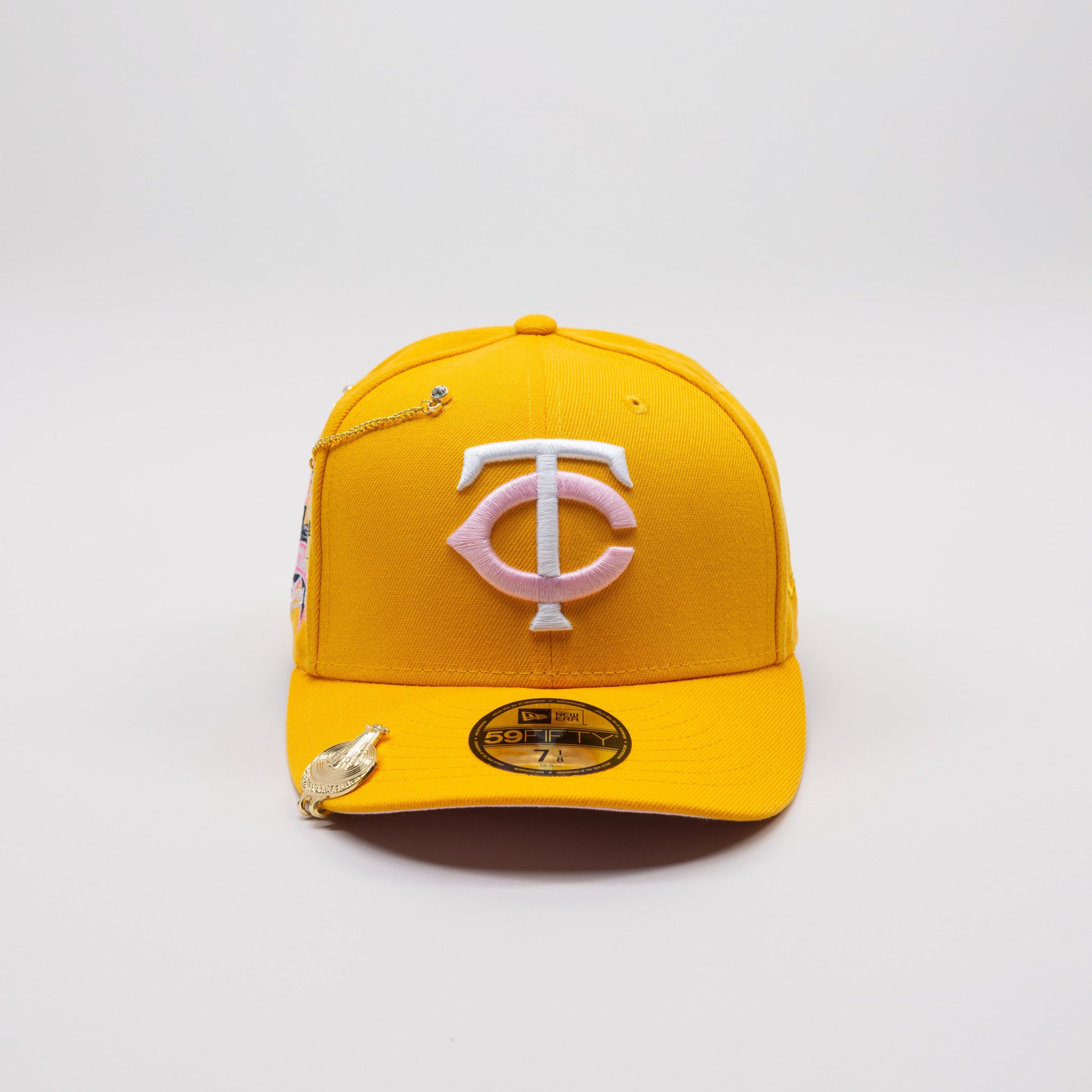 NEW ERA 59FIFTY YELLOW MINNESOTA TWINS W/ ALL STAR GAME SIDE PATCH