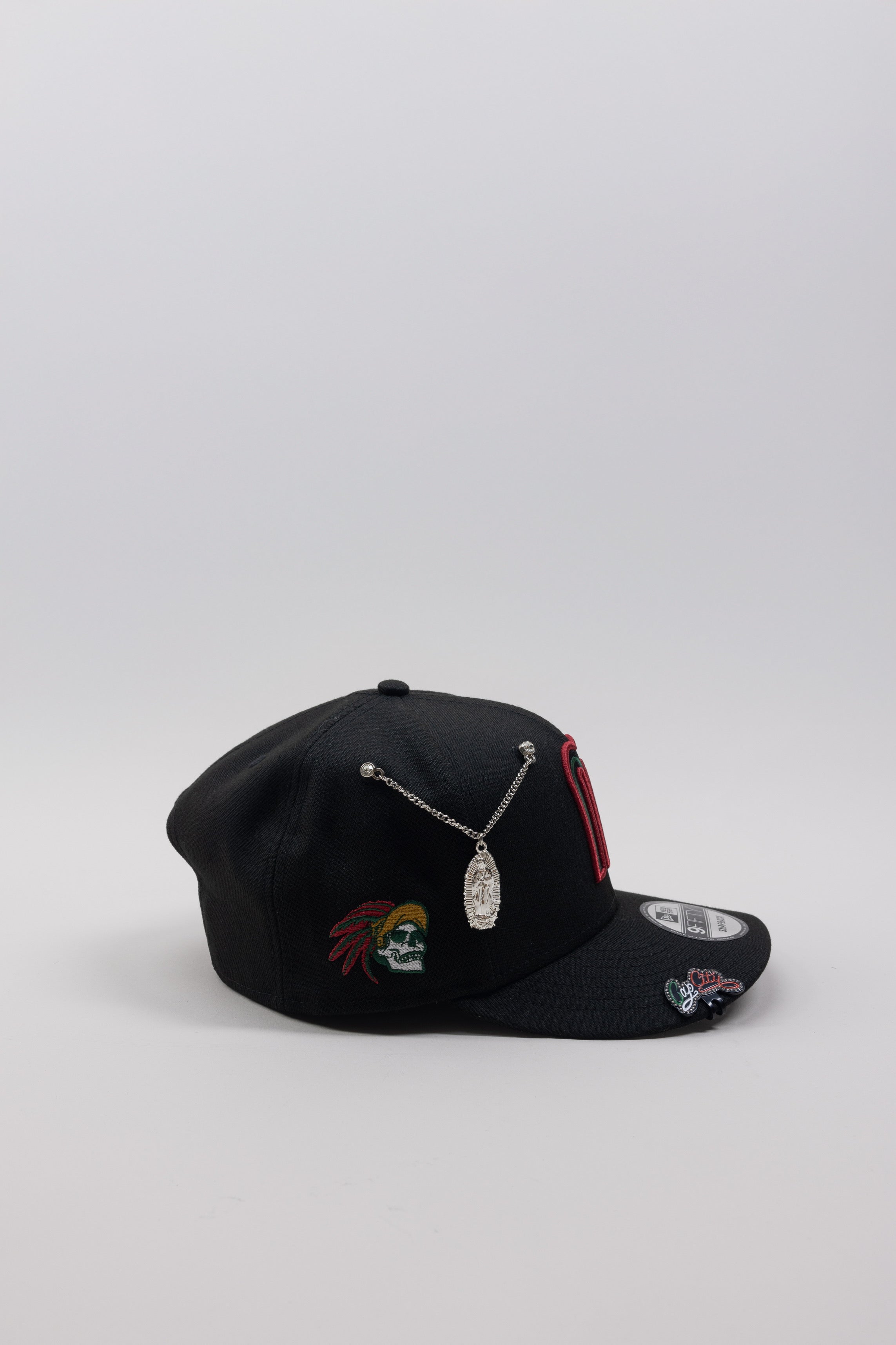 NEW ERA EXCLUSIVE 9FIFTY BLACK MEXICO SNAPBACK W/ "CALAVERA" SIDE PATCH