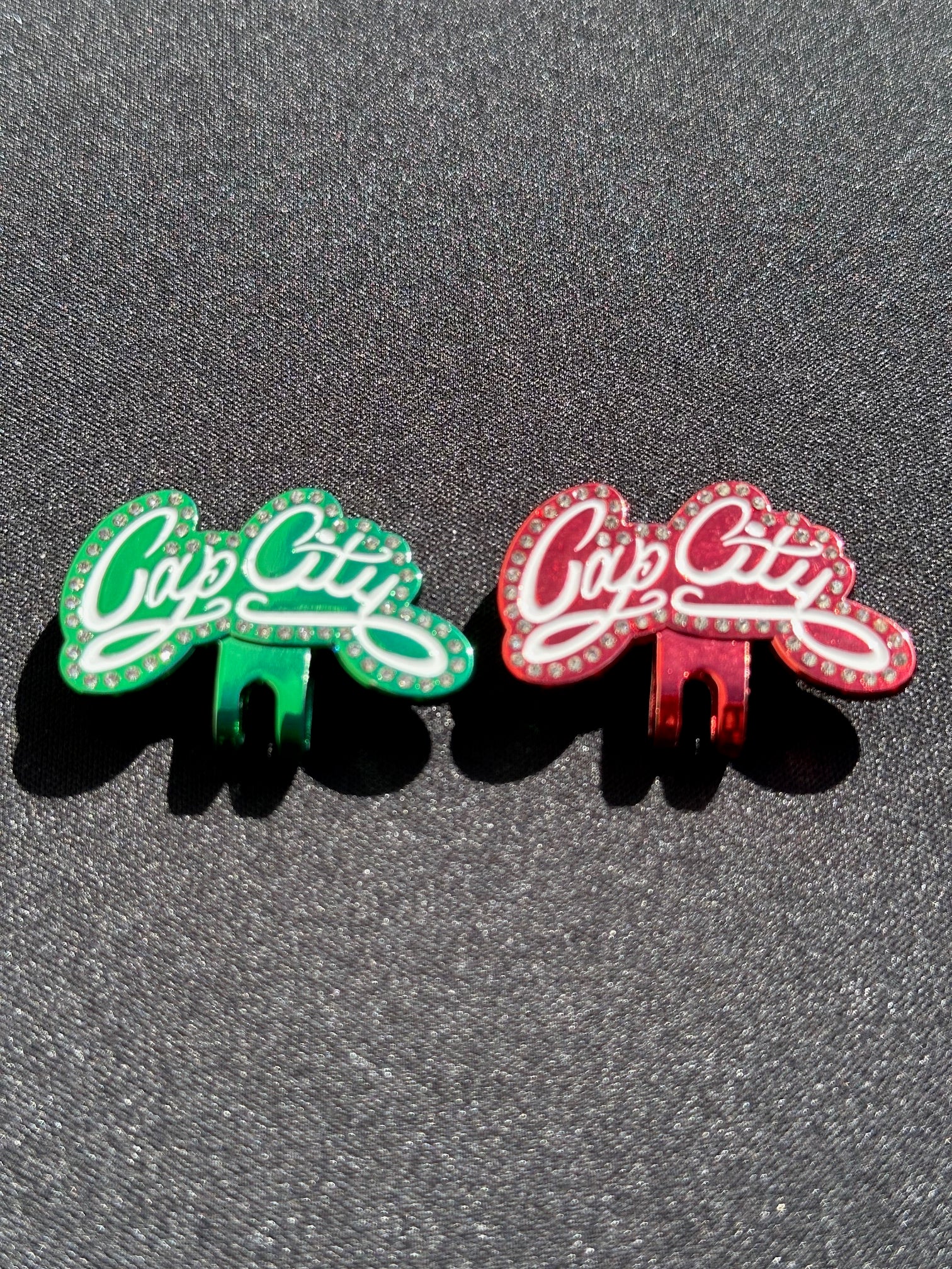 NEW* 2PACK ICED OUT CAP CITY BLIPS (GREEN & RED) W/ RHINESTONES VERY LIMITED