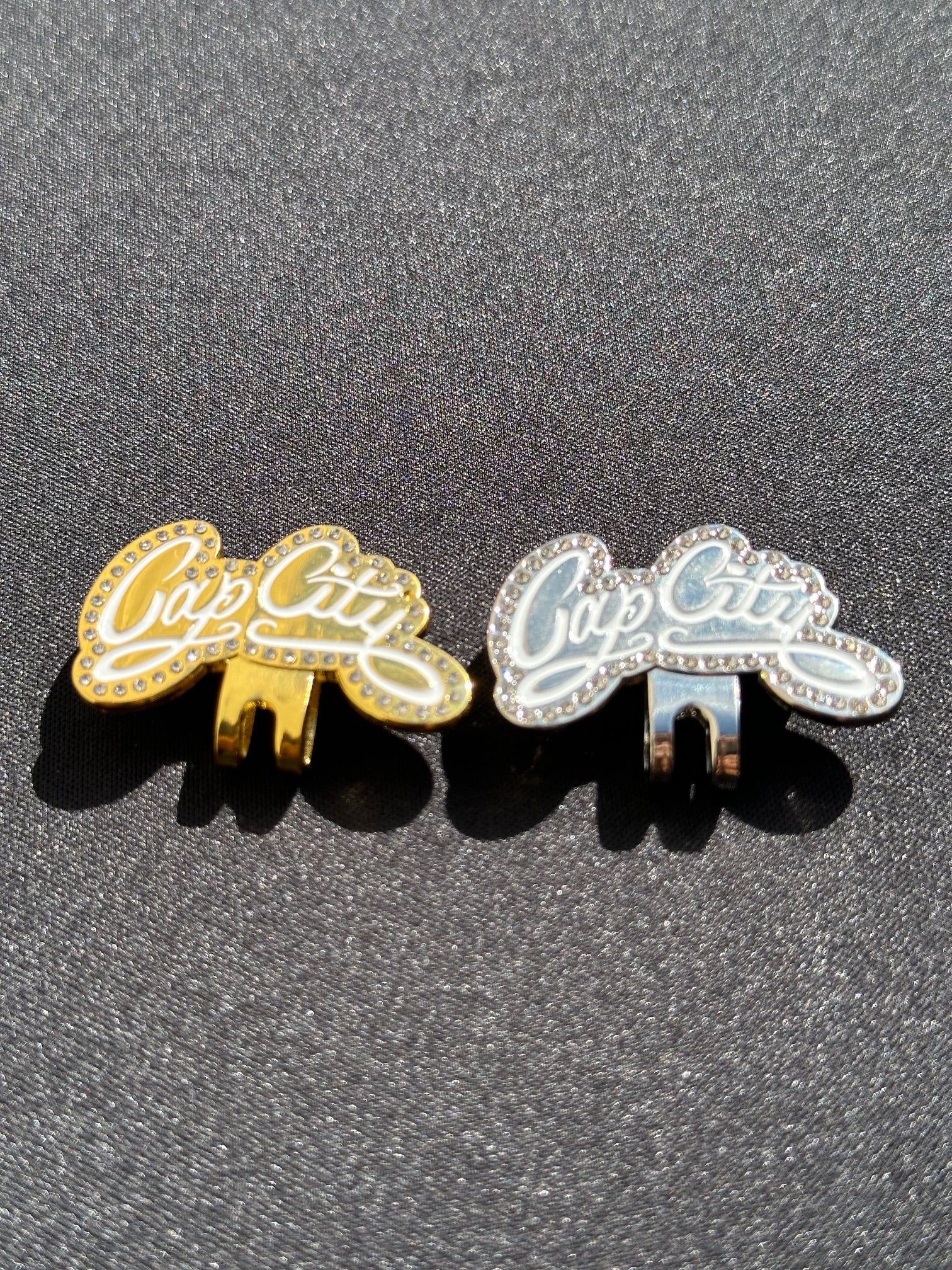 2PACK ICED OUT CAP CITY BLIPS (GOLD & SILVER) W/ RHINESTONES VERY LIMITED