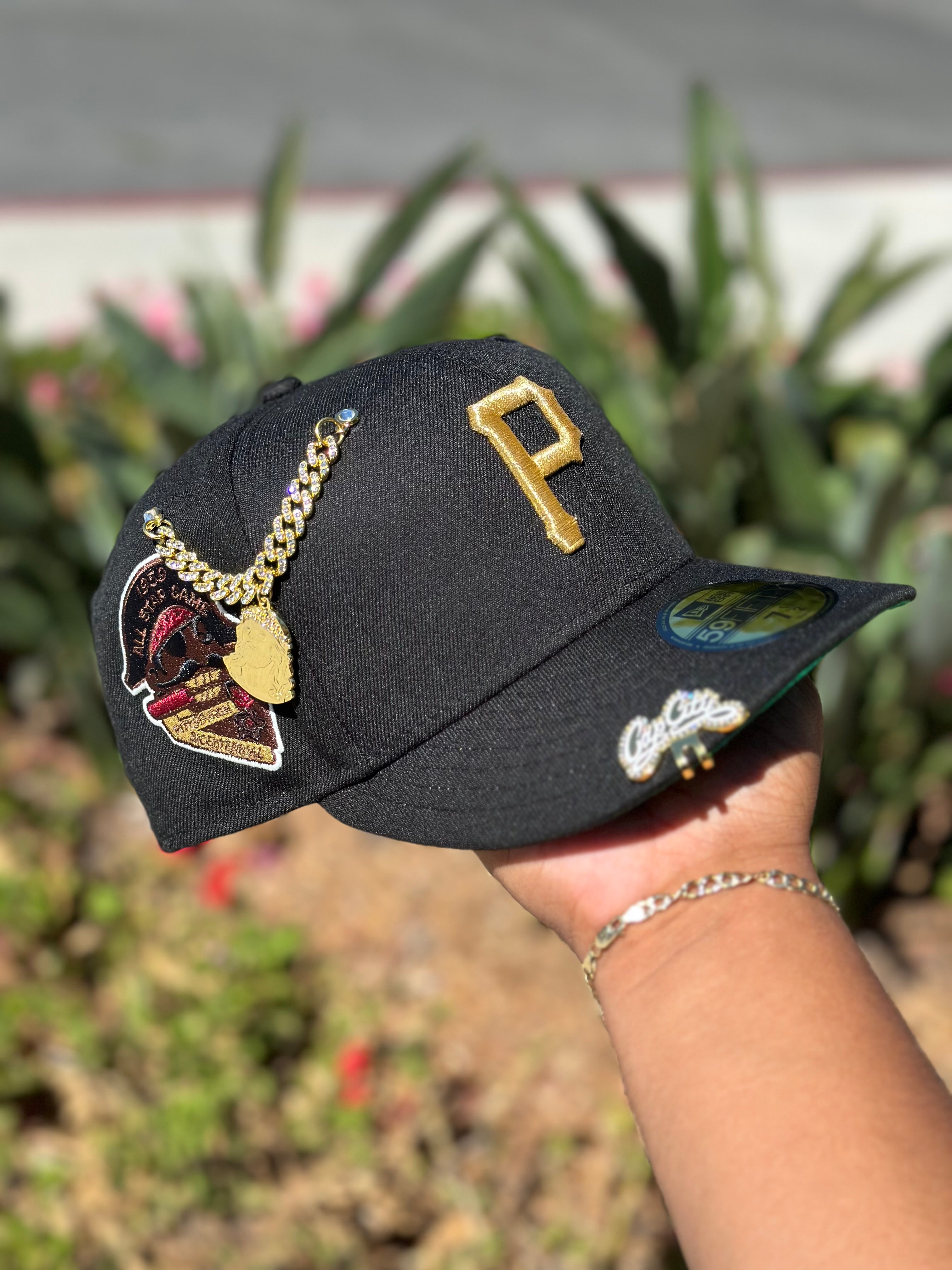 NEW ERA EXCLUSIVE 59FIFTY BLACK PITTSBURGH PIRATES W/ 1959 ALL STAR GAME PATCH