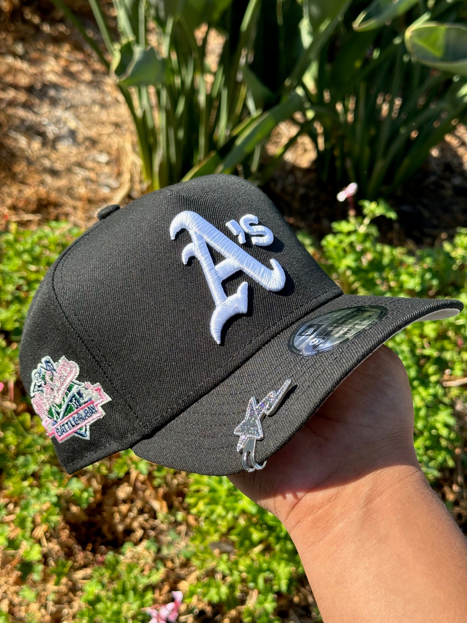 NEW ERA EXCLUSIVE 9FIFTY A-FRAME BLACK OAKLAND A'S W/ 1989 WORLD SERIES SIDE PATCH