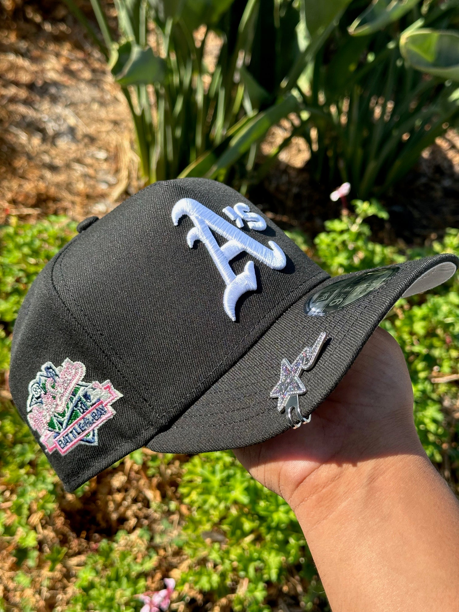 NEW ERA EXCLUSIVE 9FIFTY A-FRAME BLACK OAKLAND A'S W/ 1989 WORLD SERIES SIDE PATCH