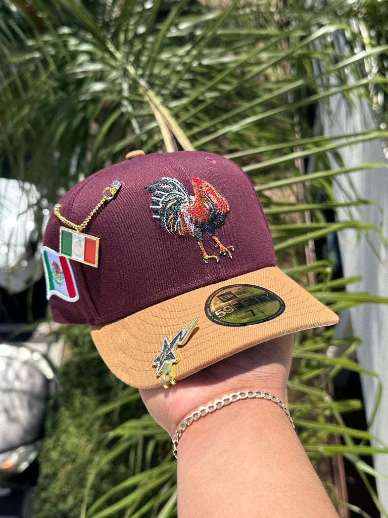 Mexico Burgundy/Black New Era Fitted Hat