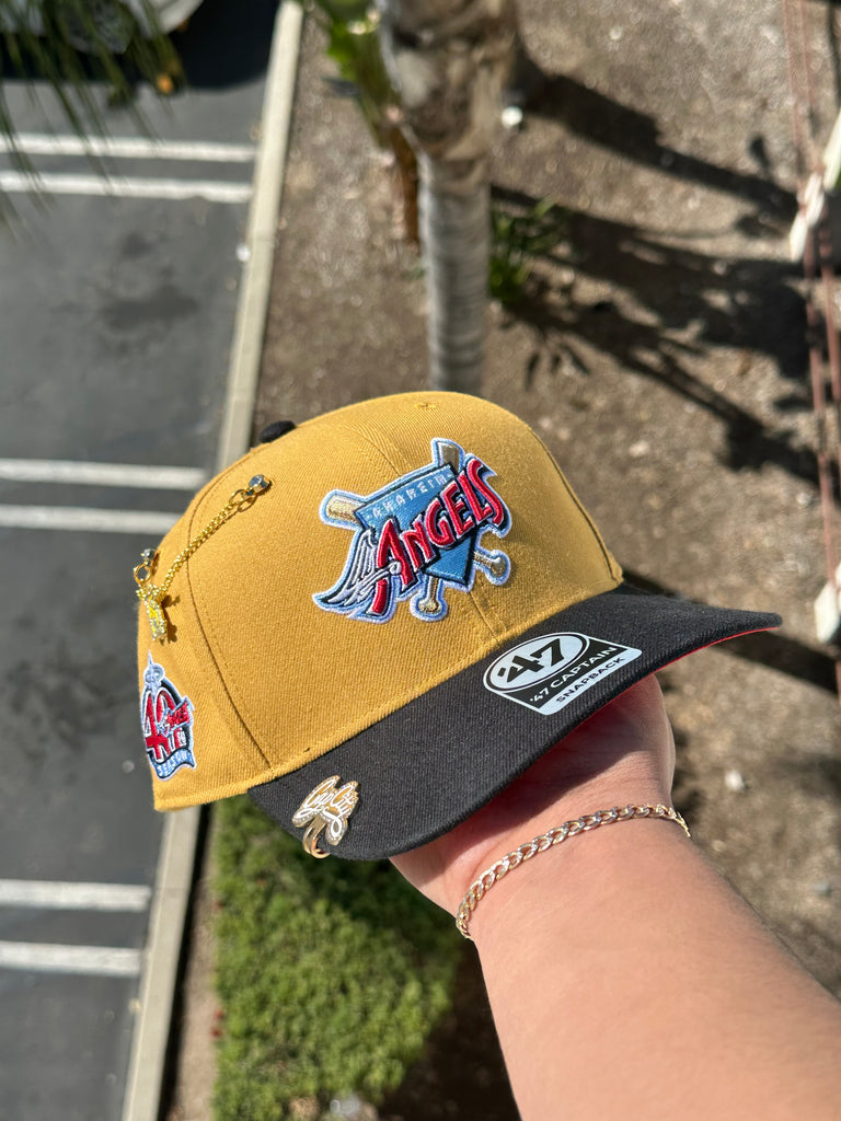 NEW* KHAKI/WALNUT OAKLAND A'S '47 CAPTAIN SNAPBACK W/ 40TH