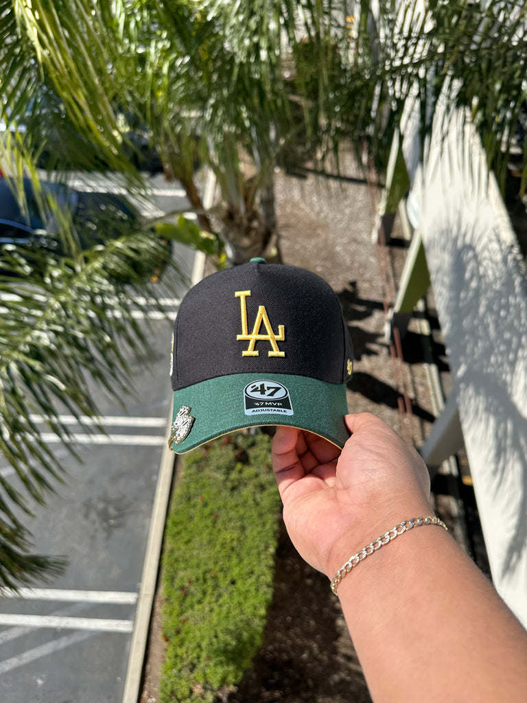 NEW* BLACK/FOREST GREEN LOS ANGELES DODGERS '47 MVP ADJUSTABLE