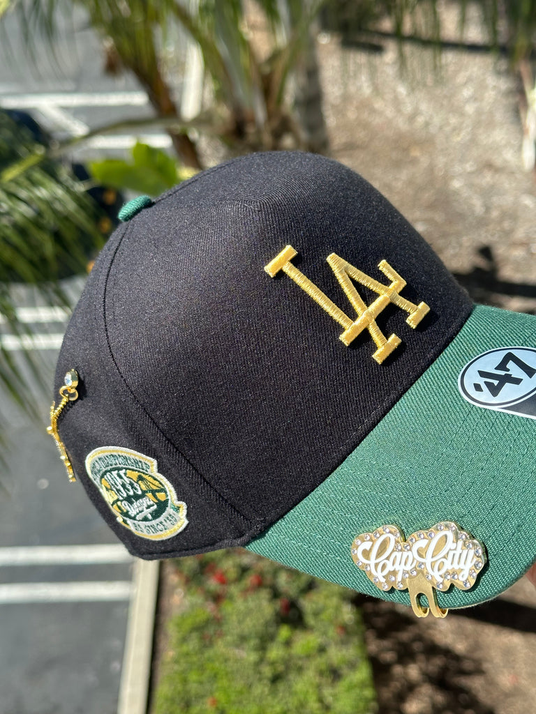 NEW* BLACK/FOREST GREEN LOS ANGELES DODGERS '47 MVP ADJUSTABLE