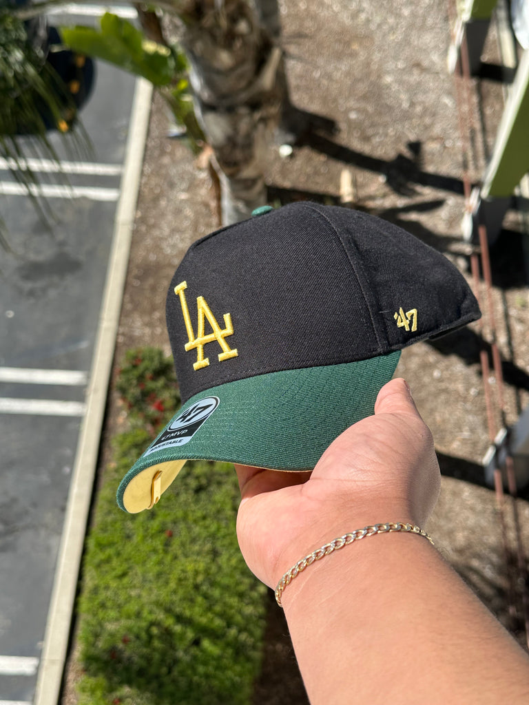 NEW* BLACK/FOREST GREEN LOS ANGELES DODGERS '47 MVP ADJUSTABLE