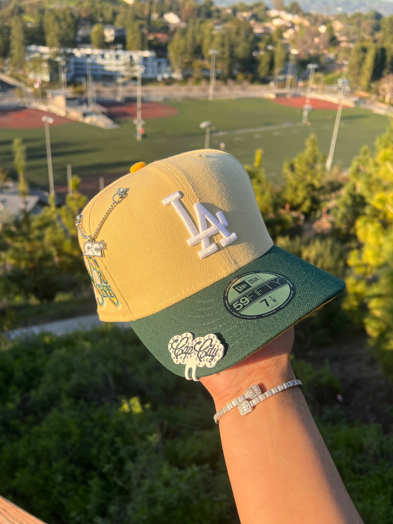 New Era LA Dodgers Snapback “Sail/Forest Green”
