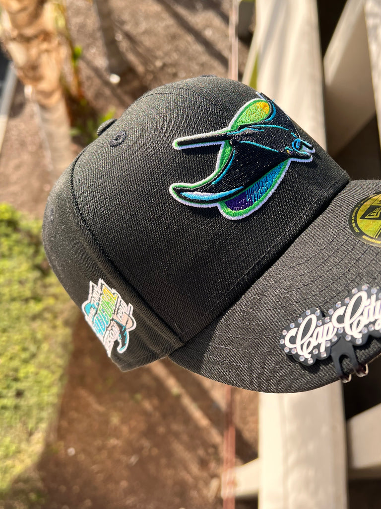 Tampa Bay Rays EVOLUTION-PATCHES Navy Fitted Hat by New Era