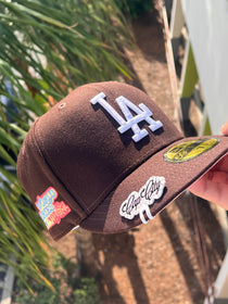 Cap City Los Angeles Dodgers Heart Forrest Green Pink UV Fitted